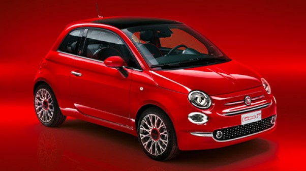 Fiat 500 Red Hybrid
