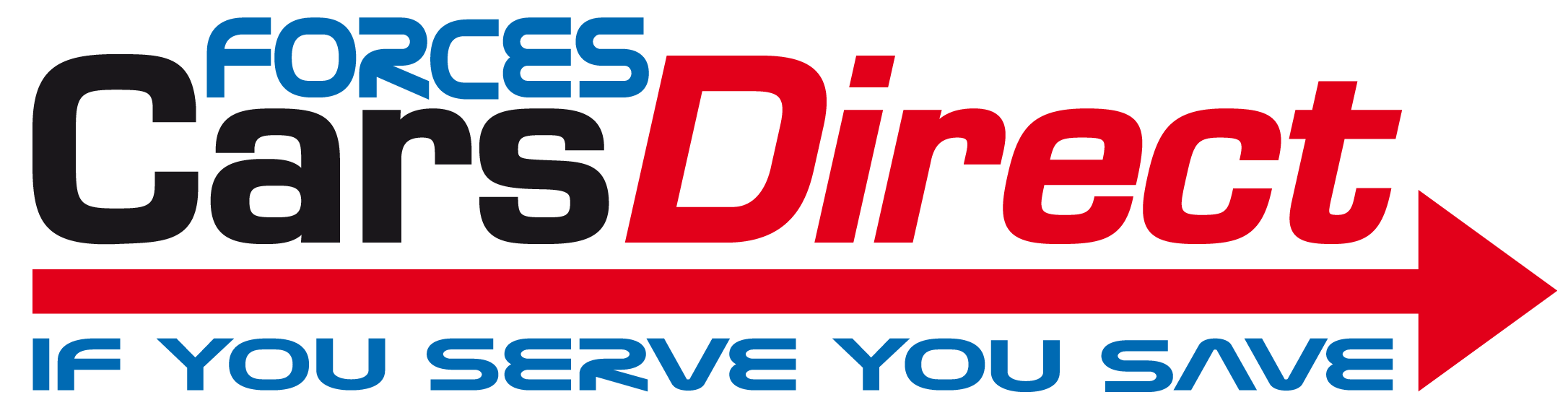 Forces Cars Direct logo with If You Serve You Save.