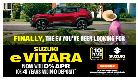 Spring finance offers from Suzuki