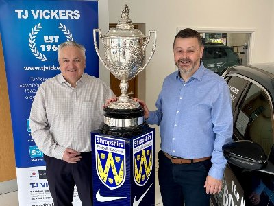 T J Vickers Celebrates Partnership with Shropshire FA as County Challenge Cup Visits Telford Dealership