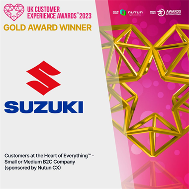 A second major Customer Satisfaction award for Suzuki